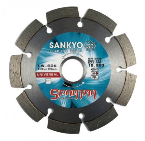 Sankyo SKODB125L 125mm Laser Segmented Rim Diamond Blade
